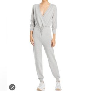 AQUA Brand Grey Sweater Jumpsuit